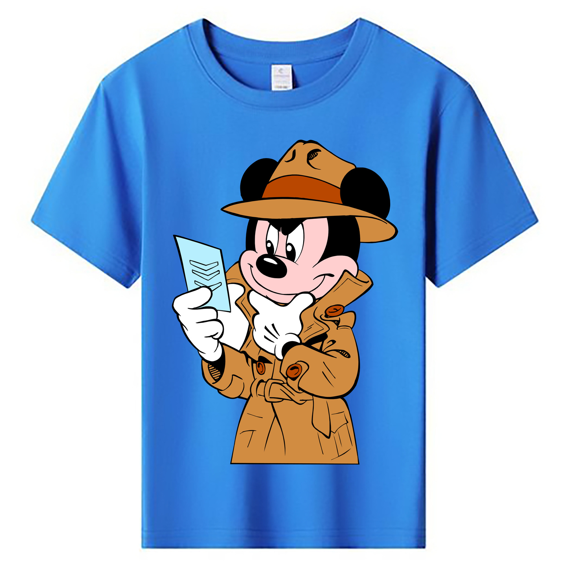 ミッキーマウス Mickey Mouse 綿100％キッズTシャツ（フロントプリント）